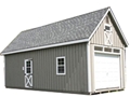 12x30 A-Frame Garage Hinged Roof